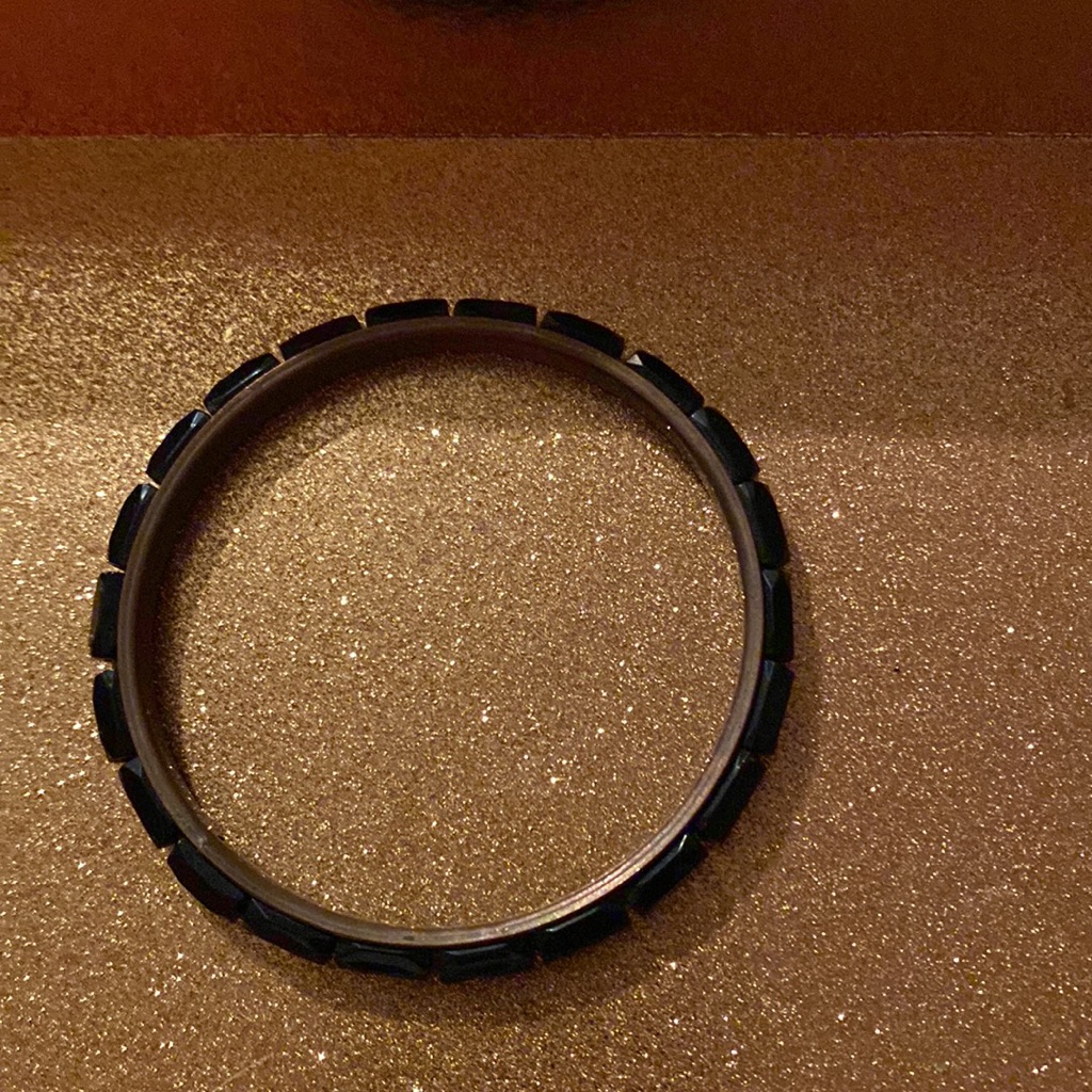 Black Pattern Bangle